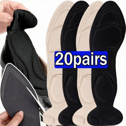 Unisex Trimmable Soft Shoe Insoles Universal Cuttable Foot Pads Comfort Shock Absorbing Inserts Daily Shoe Cushion Accessories