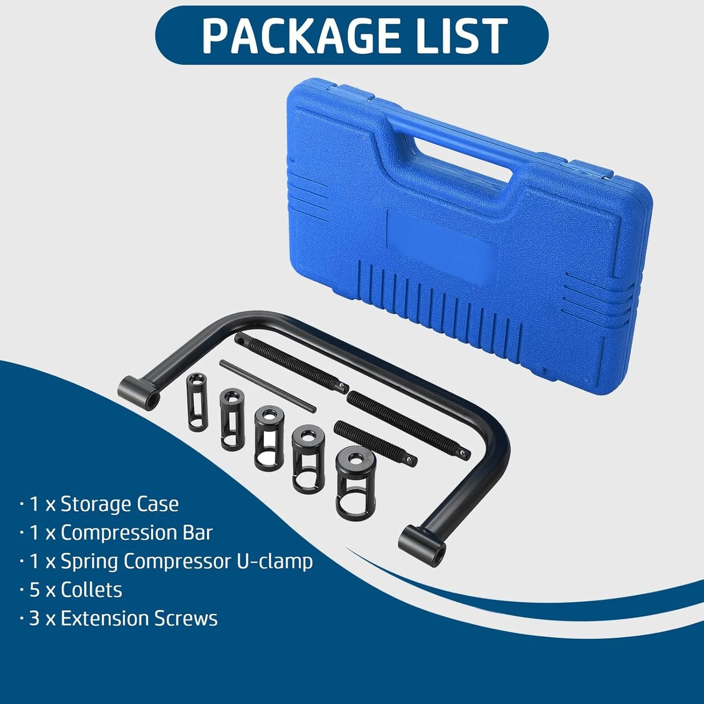 Valve Spring Compressor Kit Removal Installation Tool For Car Van Motorcycle Engine