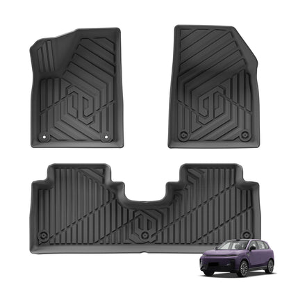 for Leapmotor B10 2025 2026 Car Floor Mats Cargo Liner Trunk Pad TPE 3D Foot Mat Left Hand Drive Waterproof All Weather BLACK
