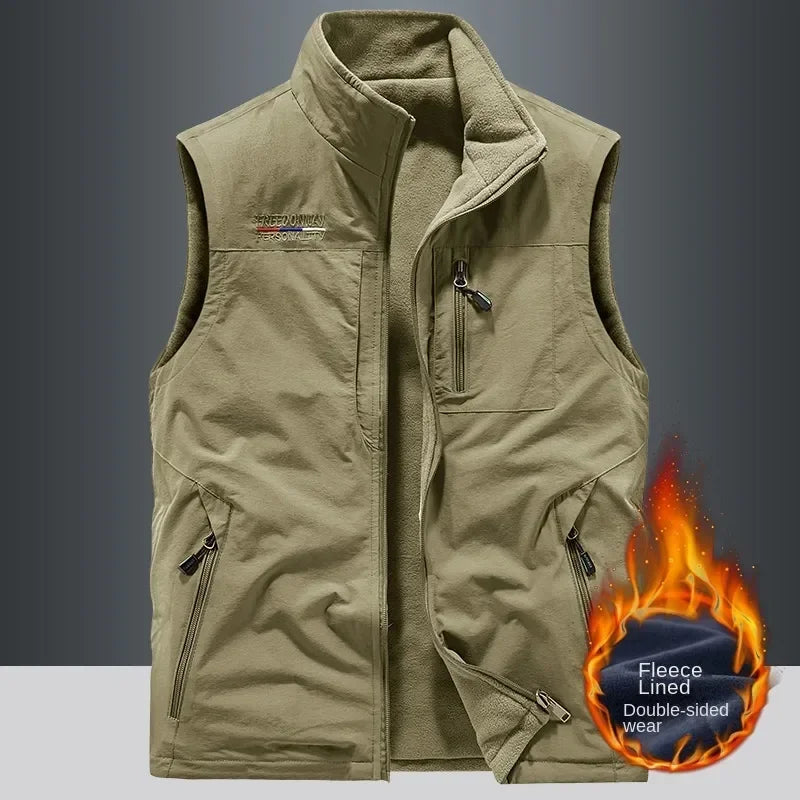 Outdoors Gilet Men Casual Heated Vest Man Body Warmer Hiking Clothing Luxury Thermal Fashion Men's Heating Winter Coat Plus Size