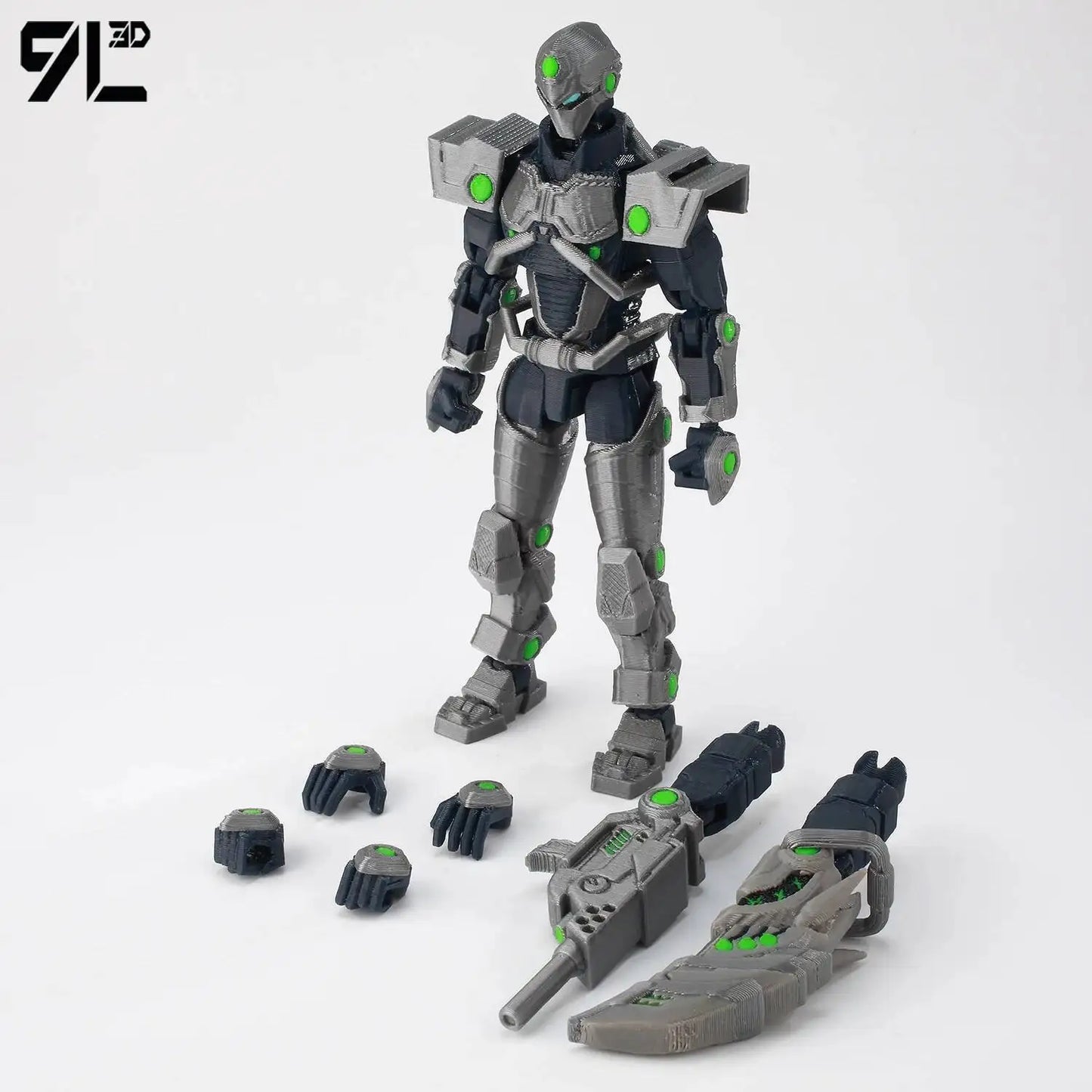 9L3D Printed Invincible Tech Jacket Toys Action Figures Titan13 T13 Dummy 13 Superheroes Multi-Jointed Movable Shapeshift Toys