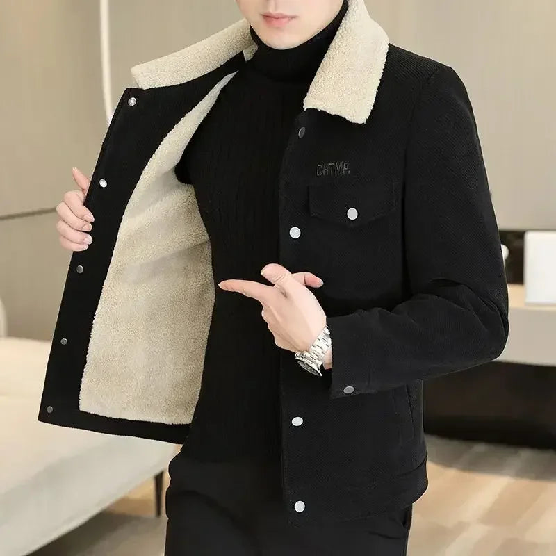 Warm Winter Coat for Men Solid Color High Quality Jacket Man Stylish Cheap Sale Work Korean Reviews Many Harajuku Deals New In