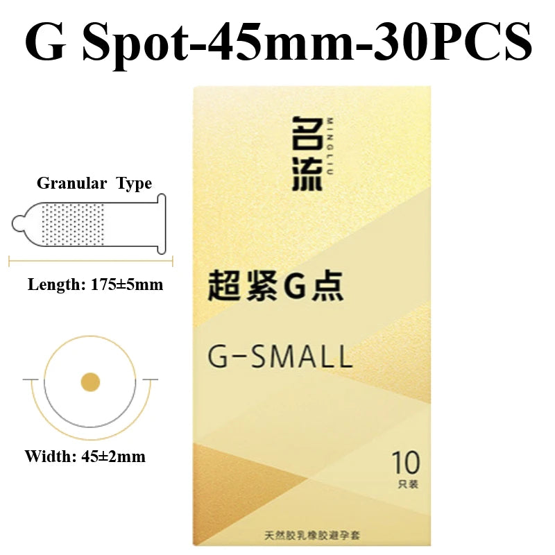 30PCS Small Condoms For Adult Sex 45/49mm Ultrathin 001 Penis Sleeve Sex Toys Hyaluronic Acid Condom Super Tight Cock Sleeve 18+