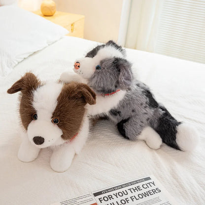 Border Collie Plush Toys Simulated Dog Stuffed Doll Exquisite Home Decor Toys Kawaii Accompany Toys Birthday Surprise Gifts