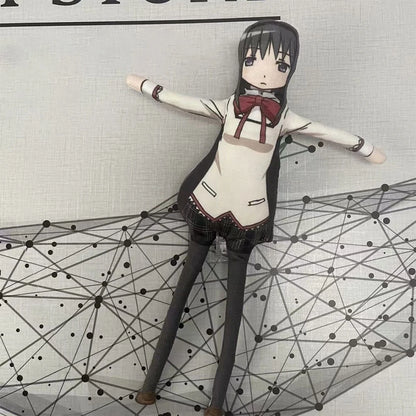 Anime Kaname Madoka Plush Toys Miki Sayaka Tomoe Mami Akemi Homura Figure Magical Girl Toy Abstract Doll DIY Model Birthday Gift