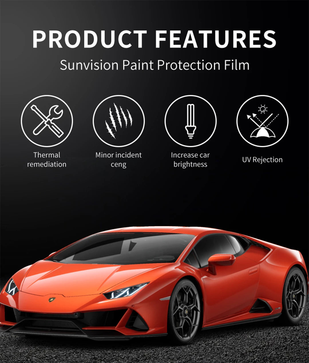 XPEL Paint Protection Film (USA) Clear, Matte, Gloss Black, Matte Black 10-Year Warranty TPU PPF Self-Healing Material