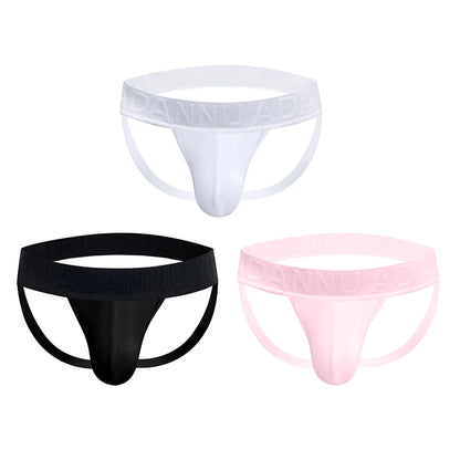 1/2/3PCS Mens Modal Sexy Breathable Quick Dry Sports Hip Lifting Jockstrap T-Back Thongs Bikini Underpants Sissy Panties for Men