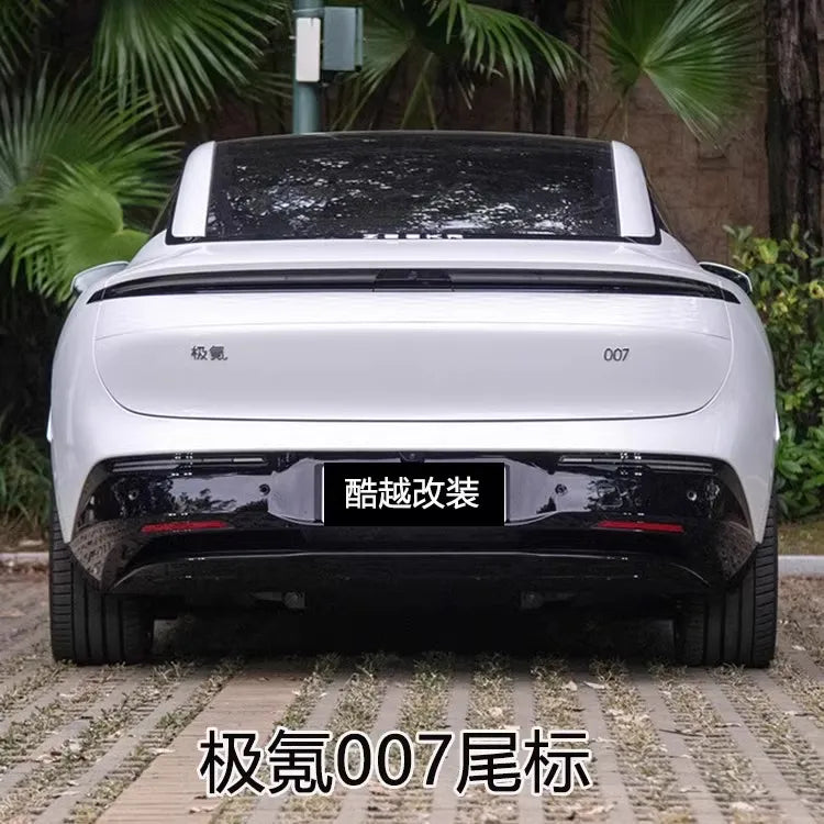 For Zeekr 7X 2025 Front hood car emblem tailgate lettering accessories modified black badge