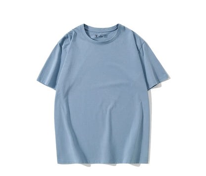 Simple White Oversize T-shirts For Women Cotton Summer Green T Shirts Women Short Sleeve Loose Blue T Shirt Women Yellow Top Tee