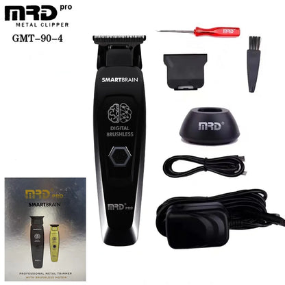 HC-90-4 MRD Smart Brain Hair Clipper Men's Professional Full Metal Lift Height Torque Digital Brushless Motor Cordless Trimmer
