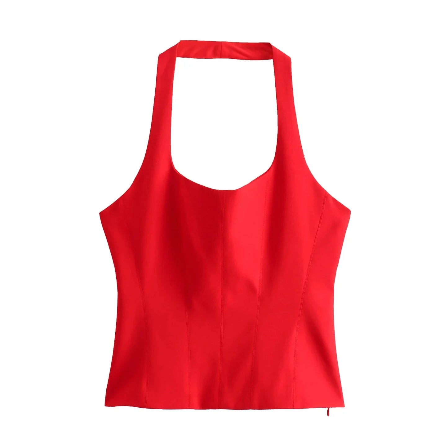 BSAY Women Fashion Summer White Halter Backless O-neck Comfortable Sling Crop Top Chic Female Sexy Streetwear Vest Mujer