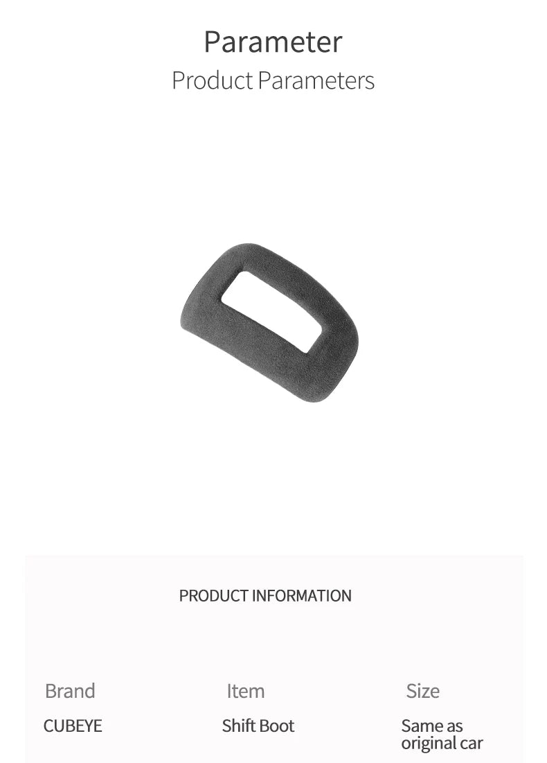 Made of Alcantara For Mitsubishi Outlander 2023 Car Gear Shift Boot Cover Trim Sticker Anti Scratch Interior Tuning Accessories