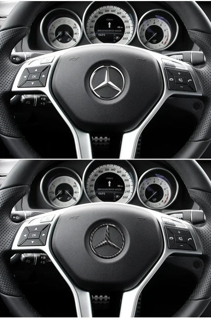1pcs 52mm 57mm Car Steering Wheel Badge Emblem Sticker Mercedes Benz Amg W204 W205 W212 W213 W221 W177 W246 GLA GLC CLA A AAXXZZ