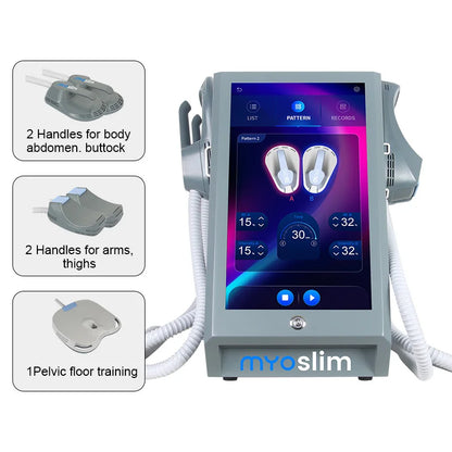EMS Body Sculpting Machine Fat Weight Loss 15 Tesla 5 Handles Muscle Stimulator RF Sculpting Slimming Electromagnetic