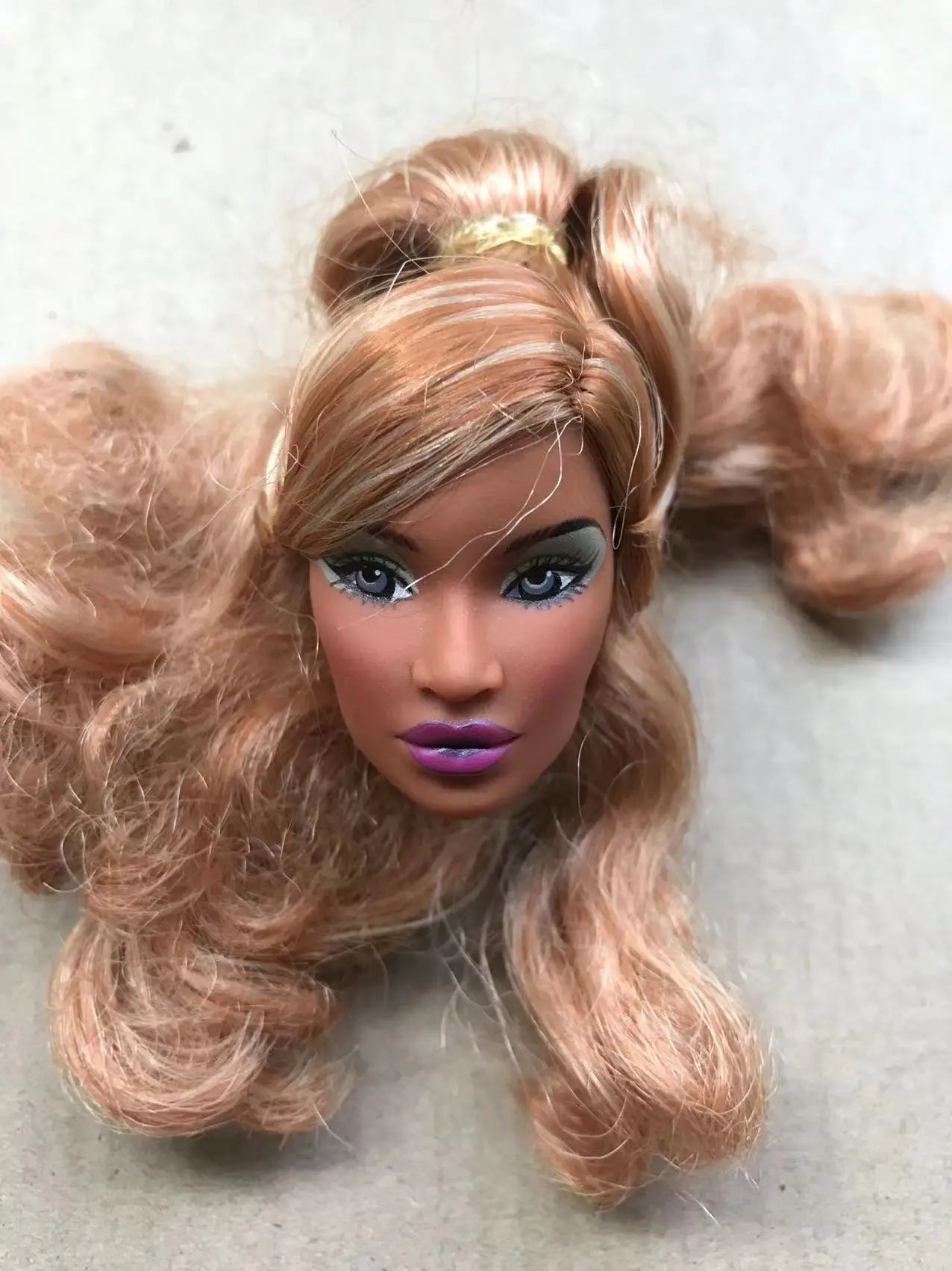FR Rare Face Doll Heads White Brown Beige Skin Doll Figures Collection Doll Accessories Heads