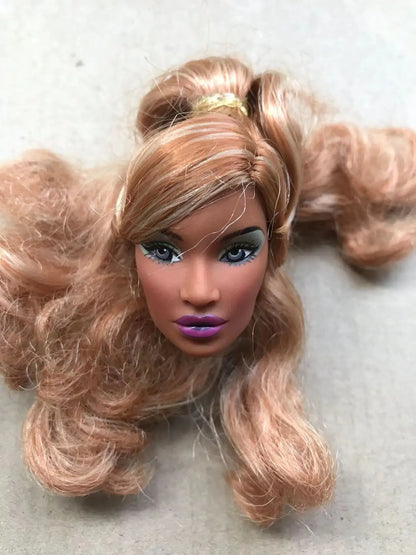 FR Rare Face Doll Heads White Brown Beige Skin Doll Figures Collection Doll Accessories Heads