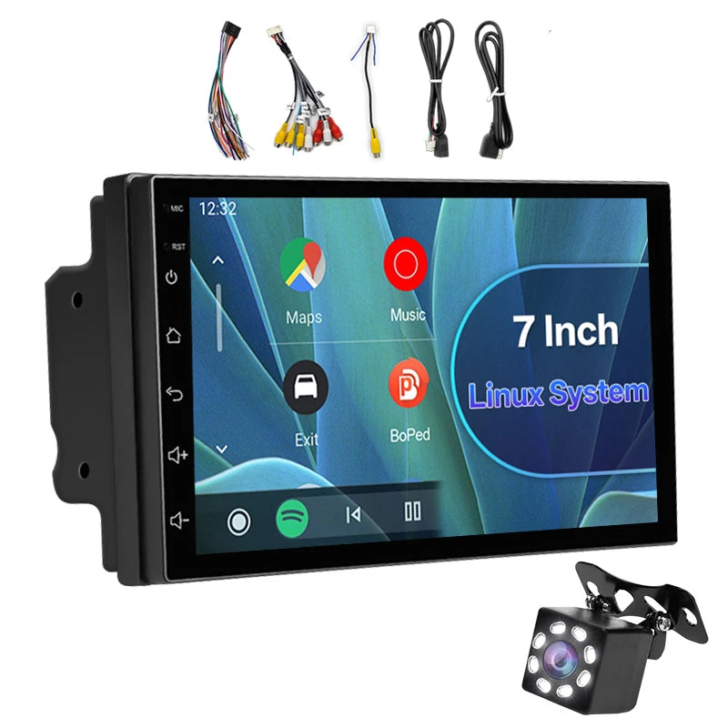 HIPPCRON 2Din 7"/ 9" Car Radio Android Multimedia Video Player Wireless Carplay Android auto Universal LINUX System Touch Screen