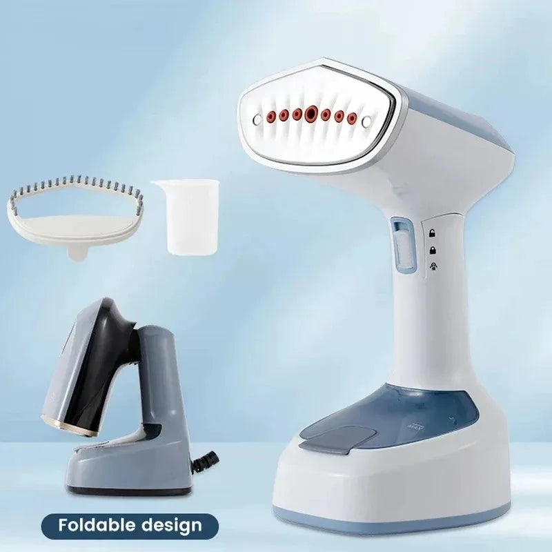 1500W Fast-Heat Foldable Handheld Garment Steamer Electric Fabric Steam Iron for Home Travel Household Ironing Machine