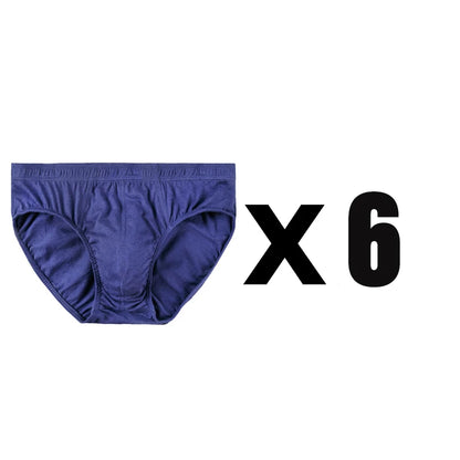 6 Pcs/Lot Men's 100% Cotton Panties Breathable Briefs Comfortable Male Underwear Lingerie Underpants Plue Size Xl -5Xl