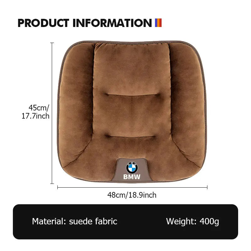 For BMW 3D Flannel Car Seat Cover Winter Warm Seat Cushion Anti Slip Auto Front Chair Seat Pad E90 E60 E46 E39 F30 F10 E87 X3 X4