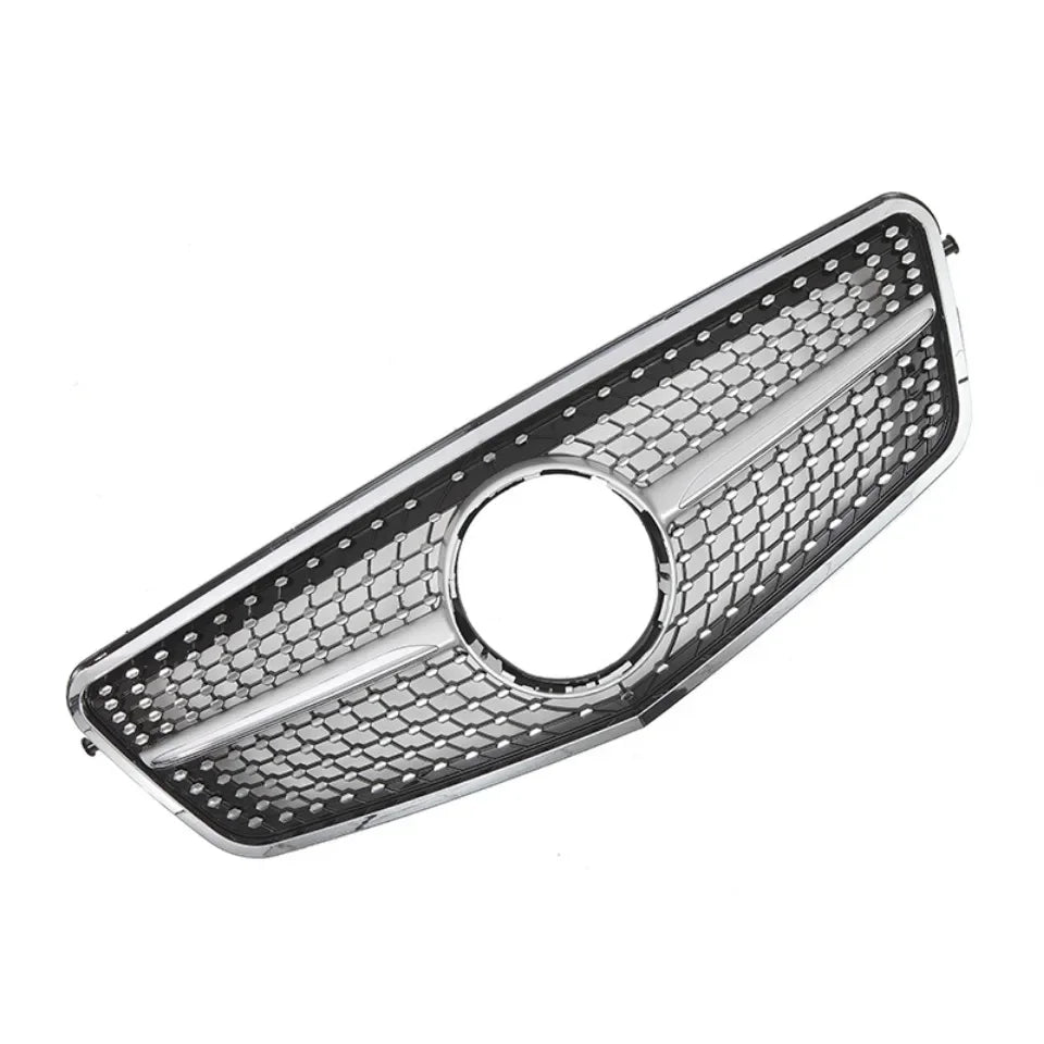 XVIP Chrome Black Diamonds Style Front Racing Grille For Mercedes Benz E-Class W212 E250 E300 E350 E500 2010-2013 Bumper Grilles