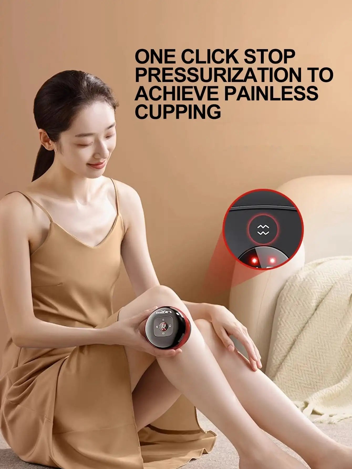 Electric vacuum cupping, scraping, skin massage device, body heating, scraping,suction cup treatment set, health and portabilit