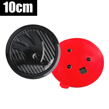 80/90/100MM Car Hood Bonnet Front Grille Rear Trunk Badges Sticker For Skoda S Skoda Fabia Kamiq Karoq Octavia A5 A7 Rapid Scala