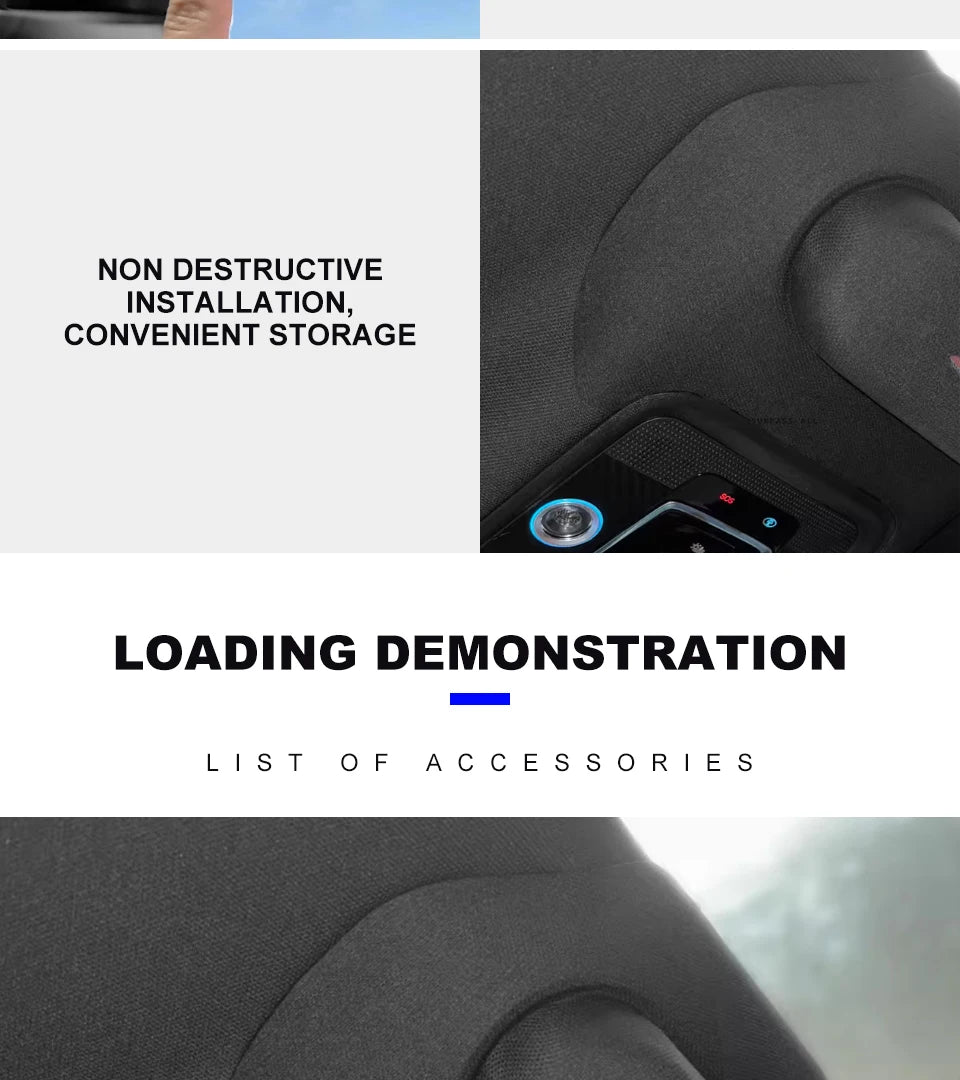 Easily Installable Car Glasses Holder for BYD Sealion 7 Ev Sunglasses Case Car Glasses Holder