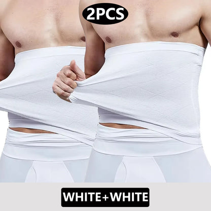 1/2 PCS Men Body Shaper Slimming Waist Cinchers Trainer Belt Tummy Control Shaping Stomach Band Abdomen Compression Shapewear