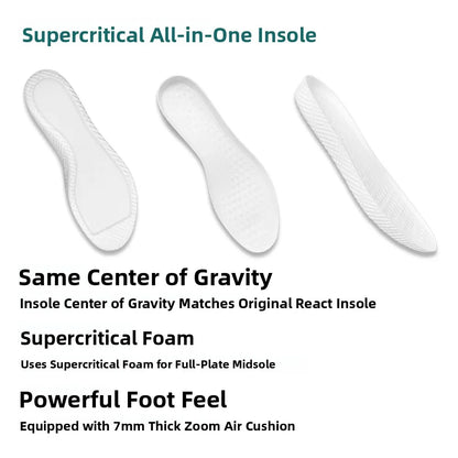 US8ACC Replaceable Midsole Adapted Kobe8 Kobe9 Full Palm Zoom Air Cushion Super Critical Shock Absorption Insoles