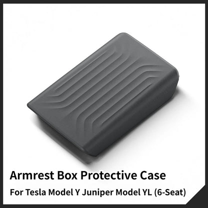 For Tesla Model YL Model Y Juniper 2026 Central Armrest Cover TPE Center Console Lid Protector Box Case Interior Accessories