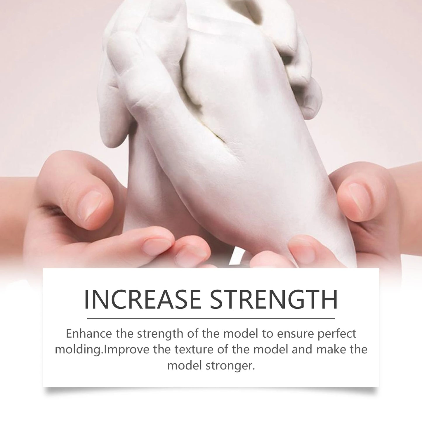 DIY Hands Mold Casting Kit Parent-Child Friends Couple Anniversary Creative Gift Hand Foot Mold Plaster Casting 3D Clone Powder