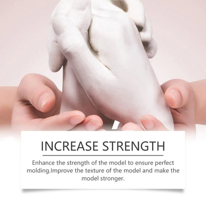 DIY Hands Mold Casting Kit Parent-Child Friends Couple Anniversary Creative Gift Hand Foot Mold Plaster Casting 3D Clone Powder