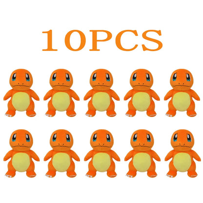 10pcs Pokemon Official Plush Toy - Charmander, Squirtle, Pikachu Plush, Bulbasaur Stuffed Animal Toy, Pokemon Doll Birthday Gift