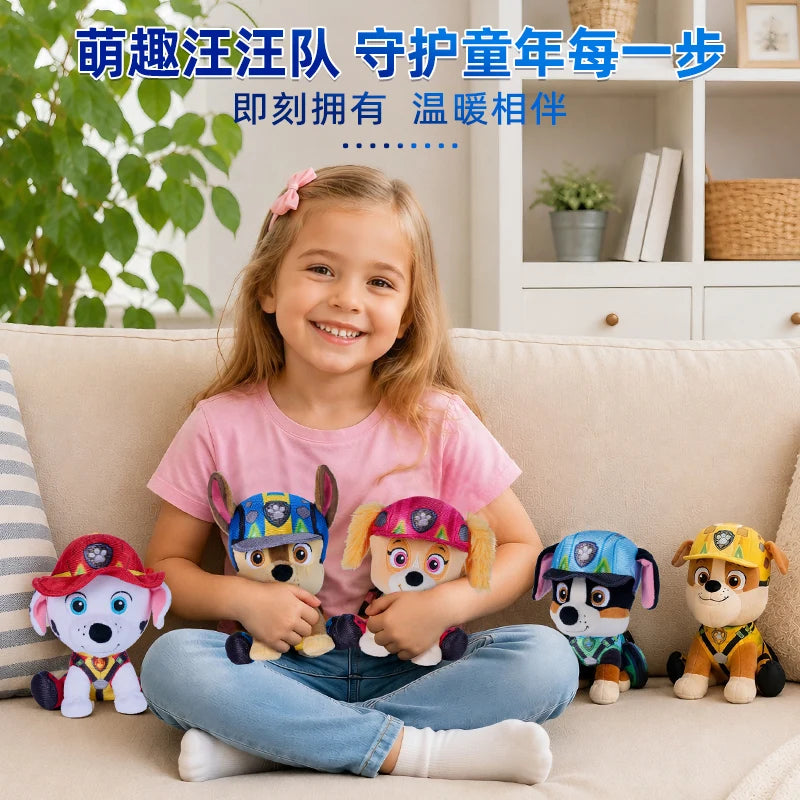 Original PAW Patrol Big Movie 3 Rex Skye Chase Everest in Scarf & Hat Officially Licensed Plush Toy for Ages 1 and Up 6”  15.2cm