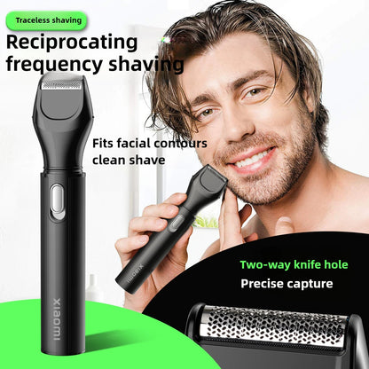 MIJIA 4 in 1 Electric Nose Ear Hair Trimmer for Men Painless USB Rechargeable Sideburns Eyebrows Beard Hair Clipper Shaver