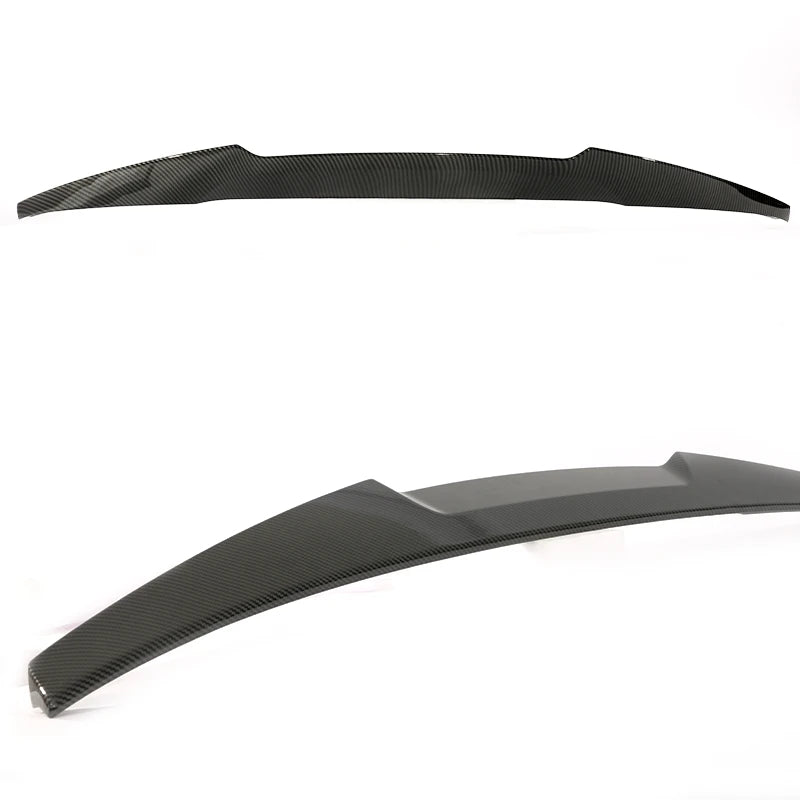 Rear Bumper Trunk Boot Spoiler Lip For BMW 5 Series G30 Gloss Black M5 Roof Wing PSM M4 CS Style 2017-2023 Carbon Fiber Look