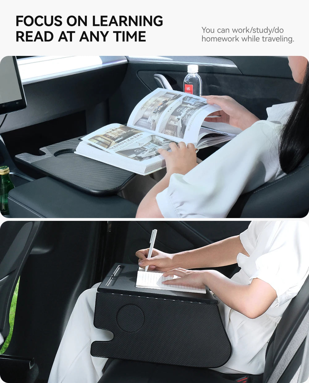 YZ Table Desk For Tesla Model 3 Y X S Highland Juniper 2021-2025 Car Steering Wheel Laptop Tray Food Desk Portable Office Table