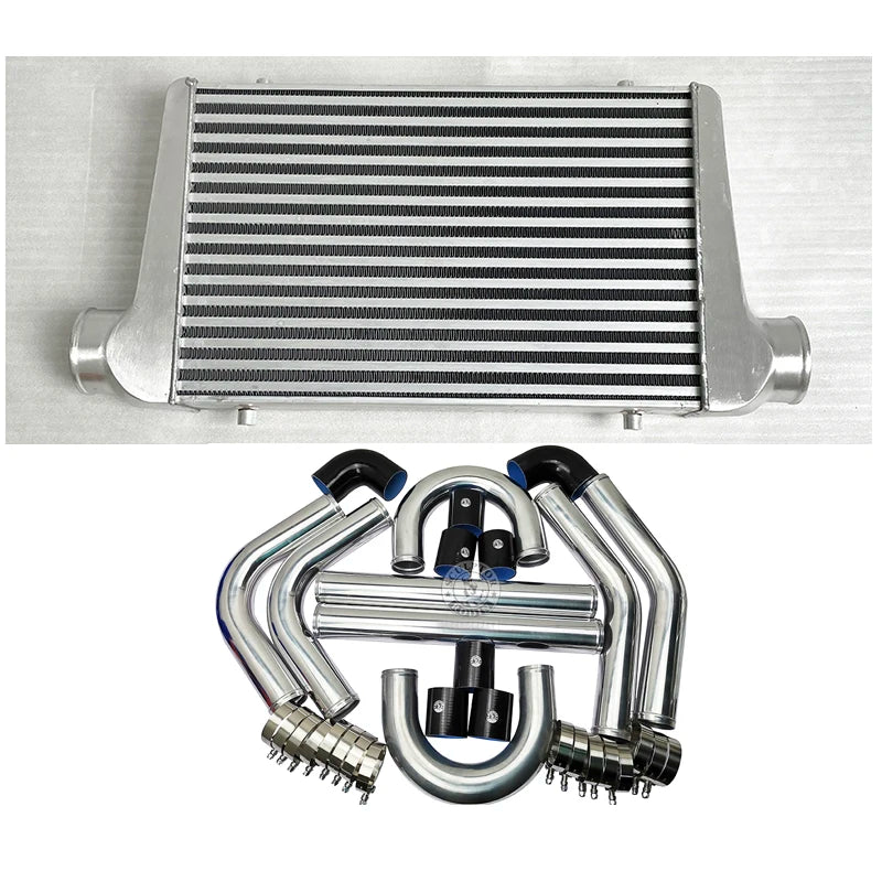 Front Mount intercooler Universal Turbo Intercooler 450x300x65 3.0" Intercooler Pipe Aluminium Pipe Tube Hose Kit