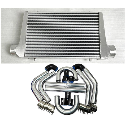 Front Mount intercooler Universal Turbo Intercooler 450x300x65 3.0" Intercooler Pipe Aluminium Pipe Tube Hose Kit