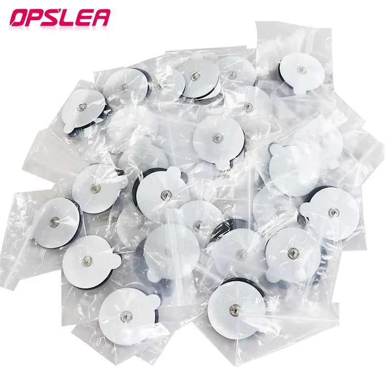 50/100pcs Round TENS EMS Electrode Pads for Pulse Electric Digital Massage Machine Gel Slimming Muscle Stimulation Patches