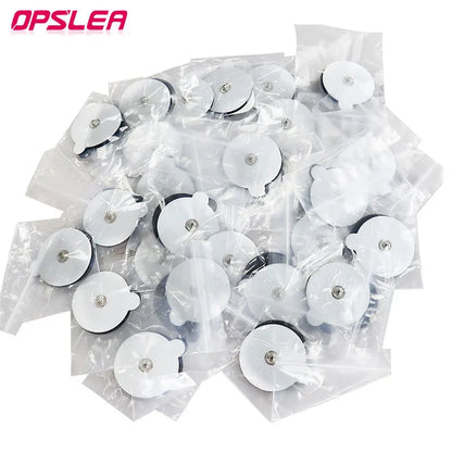 50/100pcs Round TENS EMS Electrode Pads for Pulse Electric Digital Massage Machine Gel Slimming Muscle Stimulation Patches