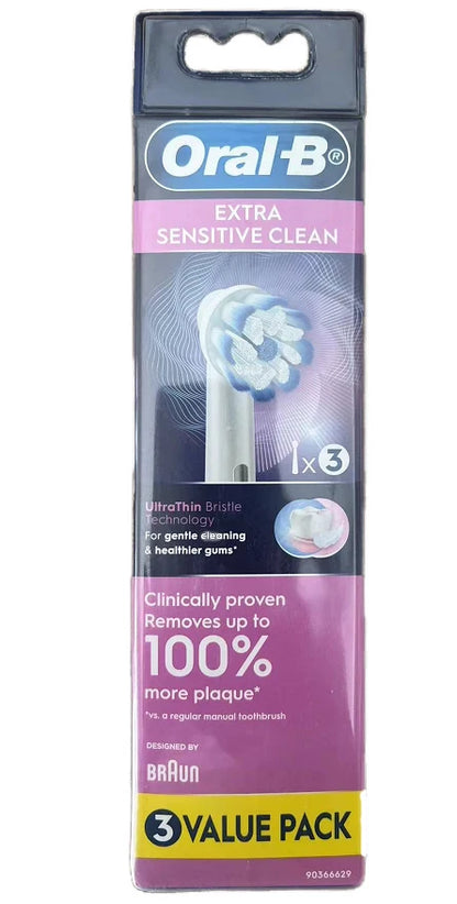 Oral B EB60 Sensi Ultrathin Electric Toothbrush Heads Soft Superfine Bristles Gentle Cleaning Sensitive Gum Protect Gum Bleeding