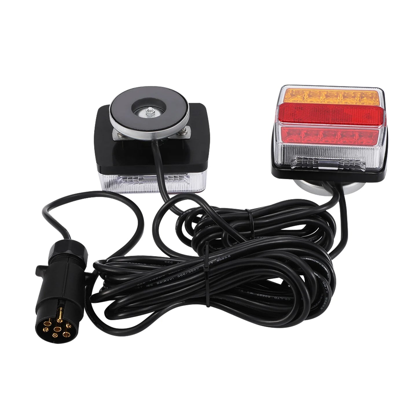 3256807765834798Led Trailer Tail Light Set, 12v, With 7-Pin Plug, Durable Material, Easy To Install, Improves Visibility, Licens