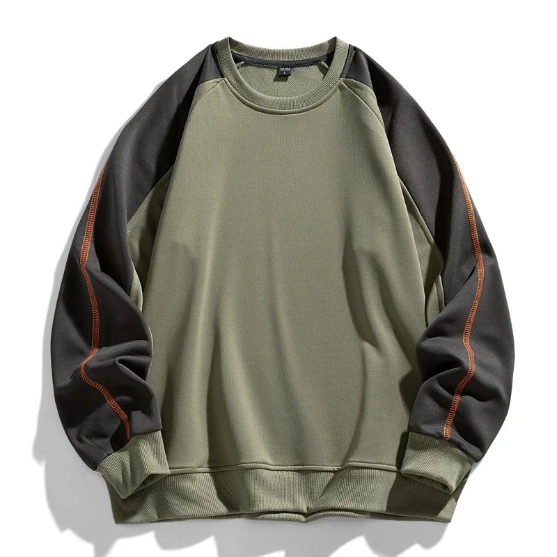 TFETTERS Brand 2026 Sweatshirts for Male Long Sleeve Loose O Neck Fashion Casual Pullover Man Motion Oversize Winter Clothing