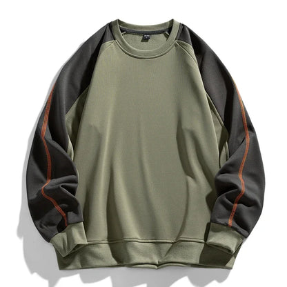 TFETTERS Brand 2026 Sweatshirts for Male Long Sleeve Loose O Neck Fashion Casual Pullover Man Motion Oversize Winter Clothing