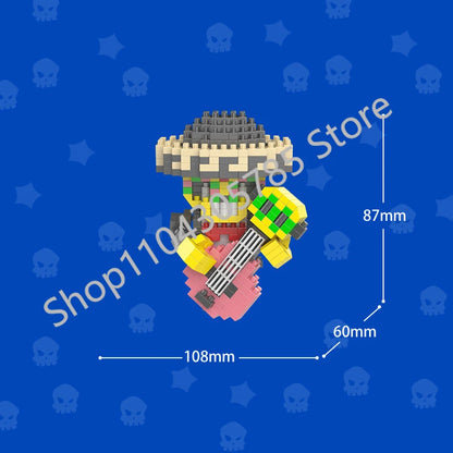 Mini Anime Brawl Stars Figures Pack Fashion Original Decorations Cartoon Heroes Model Dolls Boys Christmas Gifts Collectible