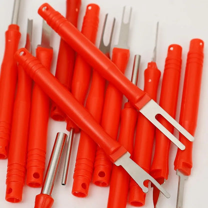 Red Terminal Removal Tool Kit Electrical Connector Pin Removal Auto Automatic Transmission Cable Plug Removal Tool Accessories