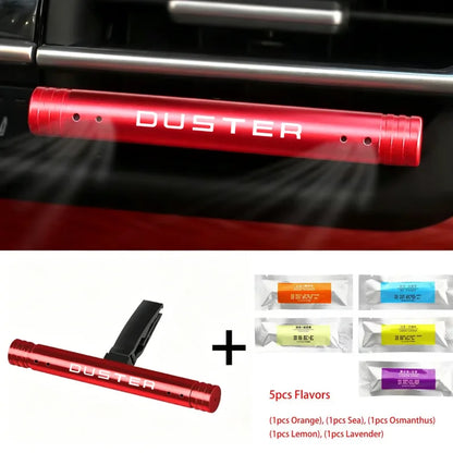 1PC Car Air Vent Perfume Clip Aromatherapy Diffuser Auto Freshener For Dacia Duster Logo Styling Interior Decor Accessories