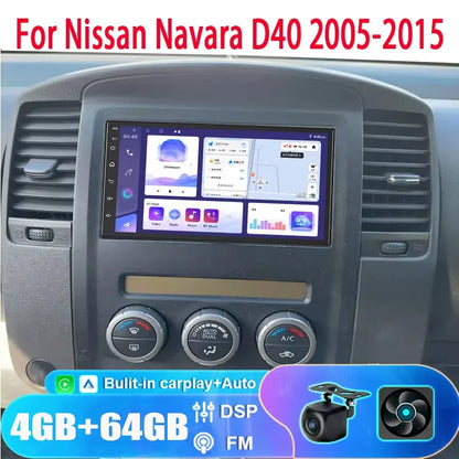 7" 6+128GB For Nissan Navara D40  2005-2015  Car Stereo Radio Apple CarPlay Android 15 Head Unit FM GPS Reversing Image